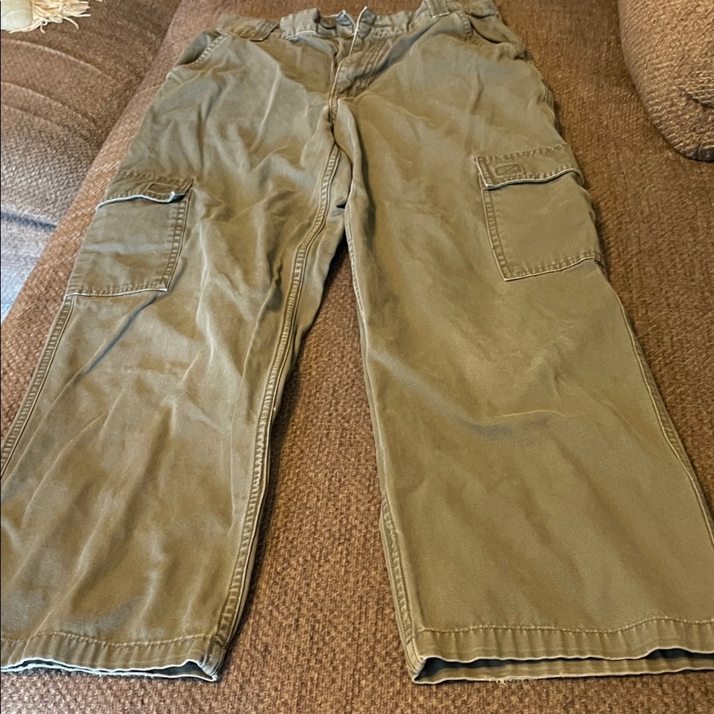 Vintage/Old Navy Girls Khaki Cargo Pants,girls size 16